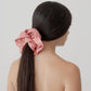 Raw Silk Scrunchie - Blush
