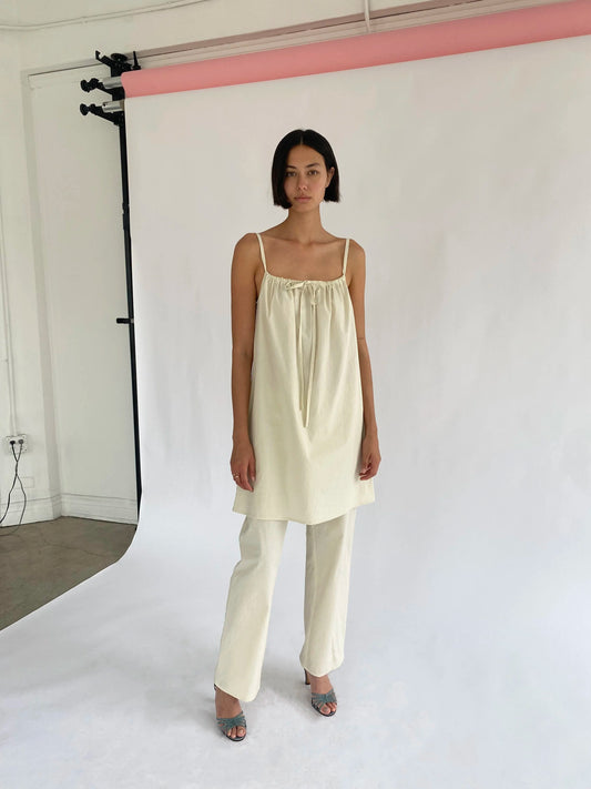 PRE ORDER: Bow Dress - Rice
