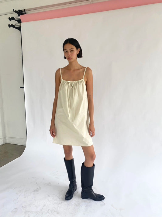 PRE ORDER: Bow Dress - Rice