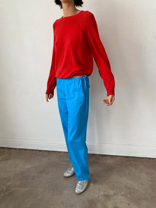 PRE ORDER: Tie Pants - Turquoise