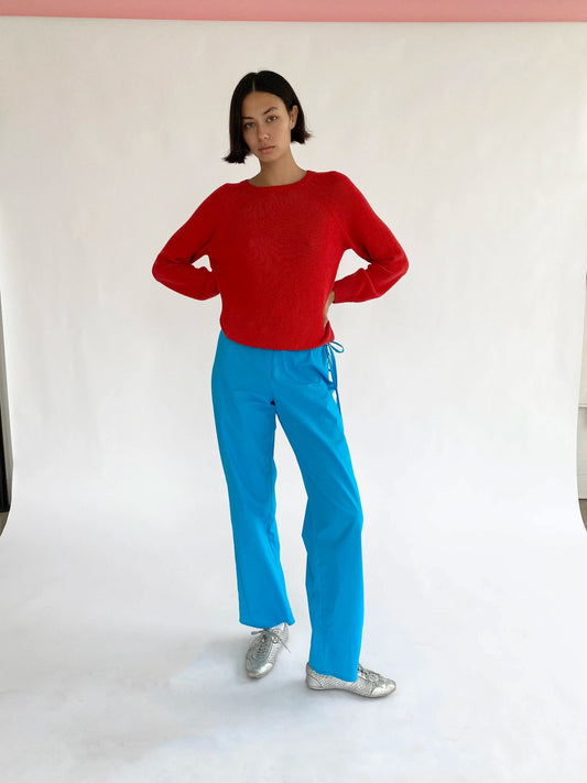 PRE ORDER: Tie Pants - Turquoise