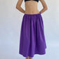 PRE ORDER: Tie Skirt - Purple