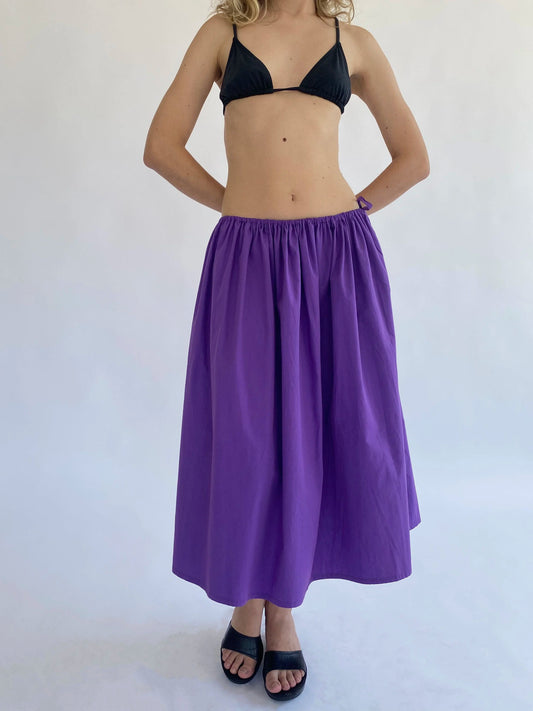 PRE ORDER: Tie Skirt - Purple