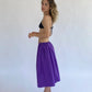 PRE ORDER: Tie Skirt - Purple