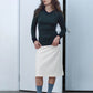 High V-Neck Long Sleeve - Khaki
