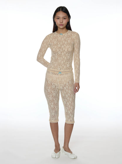 Barlow Capri - Ivory Lace