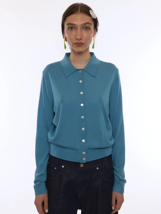 Ley Cardigan - Cerulean