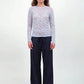 Bouquet Long Sleeve - Blue/Coral