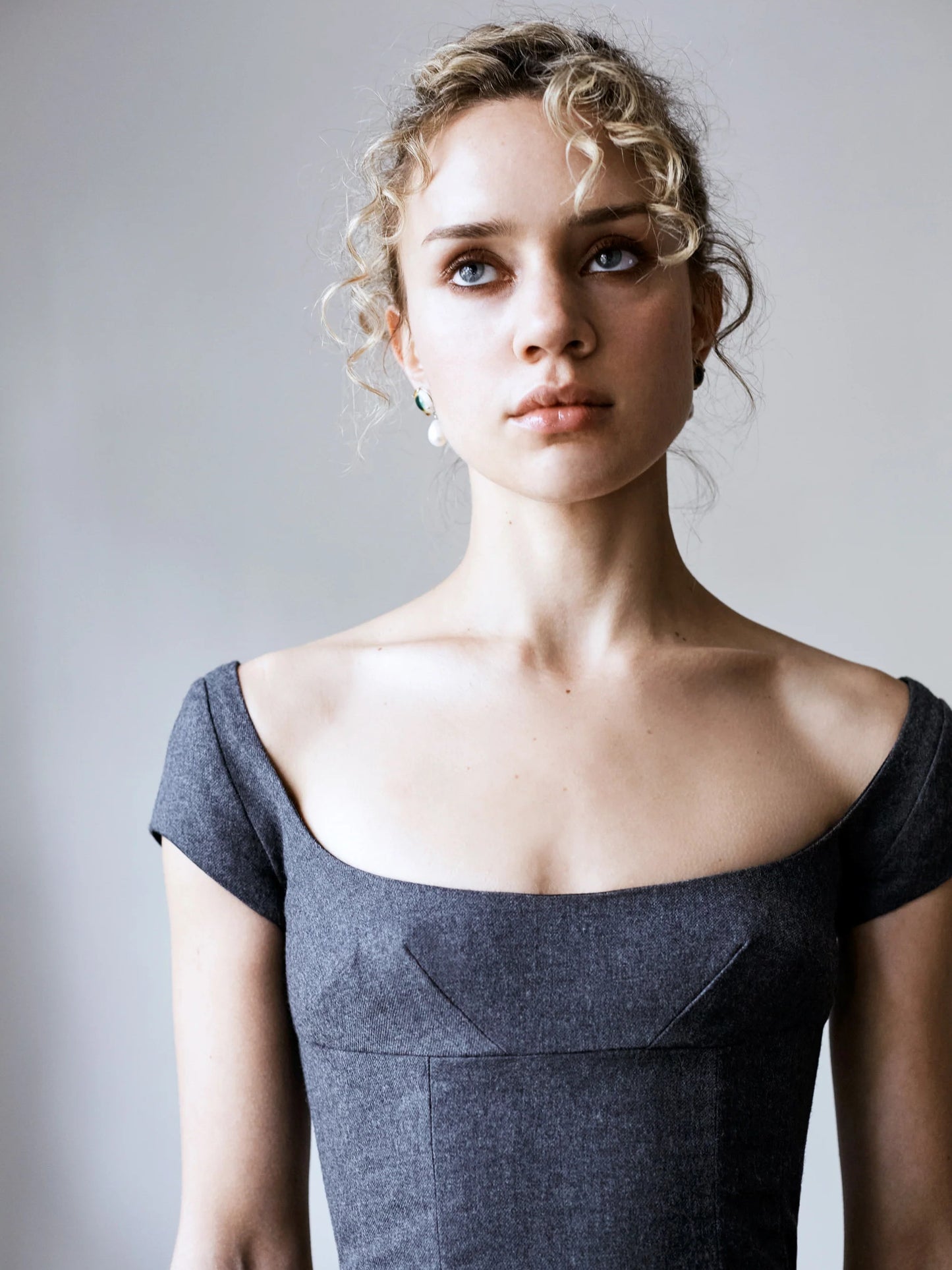 The Corselette - Grey Wool Rich Mélange