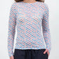 Bouquet Long Sleeve - Blue/Coral