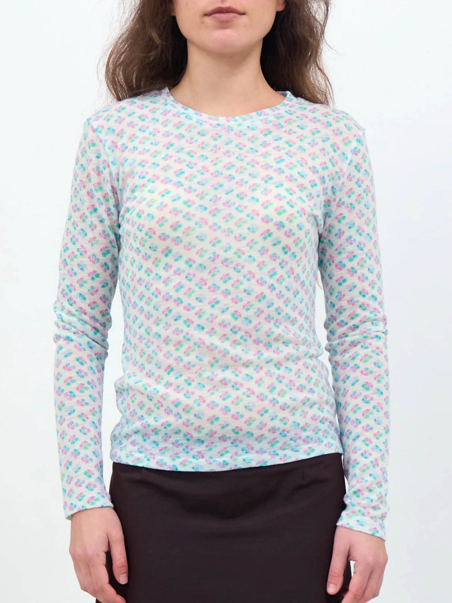 Bouquet Long Sleeve - Pink/Green