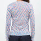 Bouquet Long Sleeve - Blue/Coral