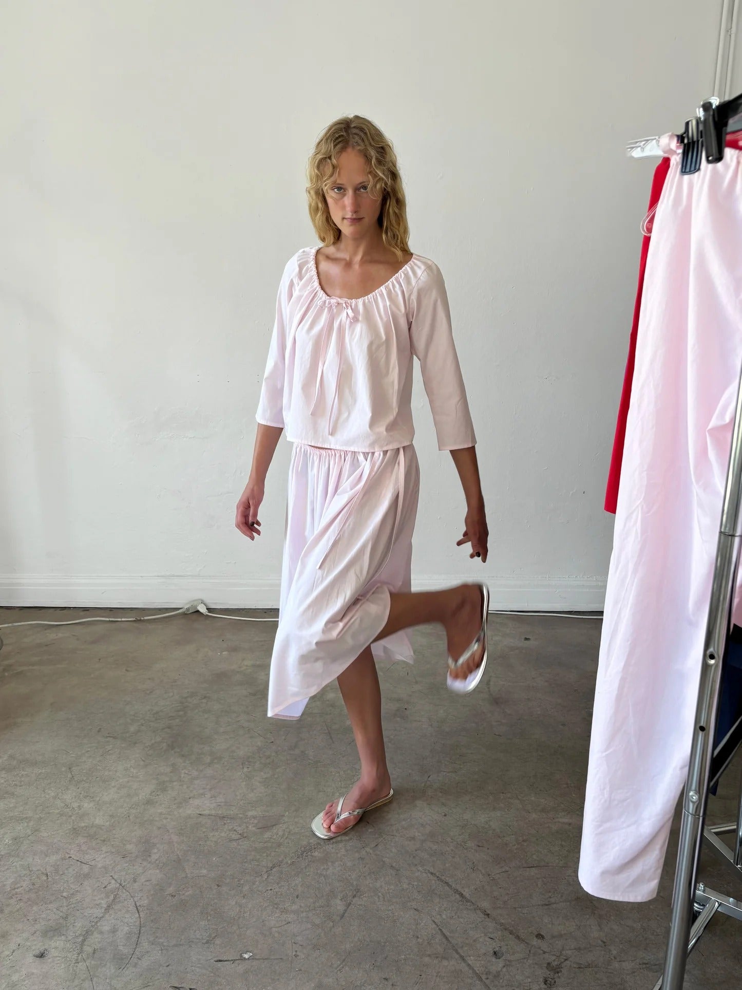 Tie Skirt - Blush