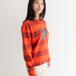 Skull Long Sleeve - Orange Stripe